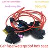 Waterproof Car Fuse Box with 30CM Line and Fuse Holder