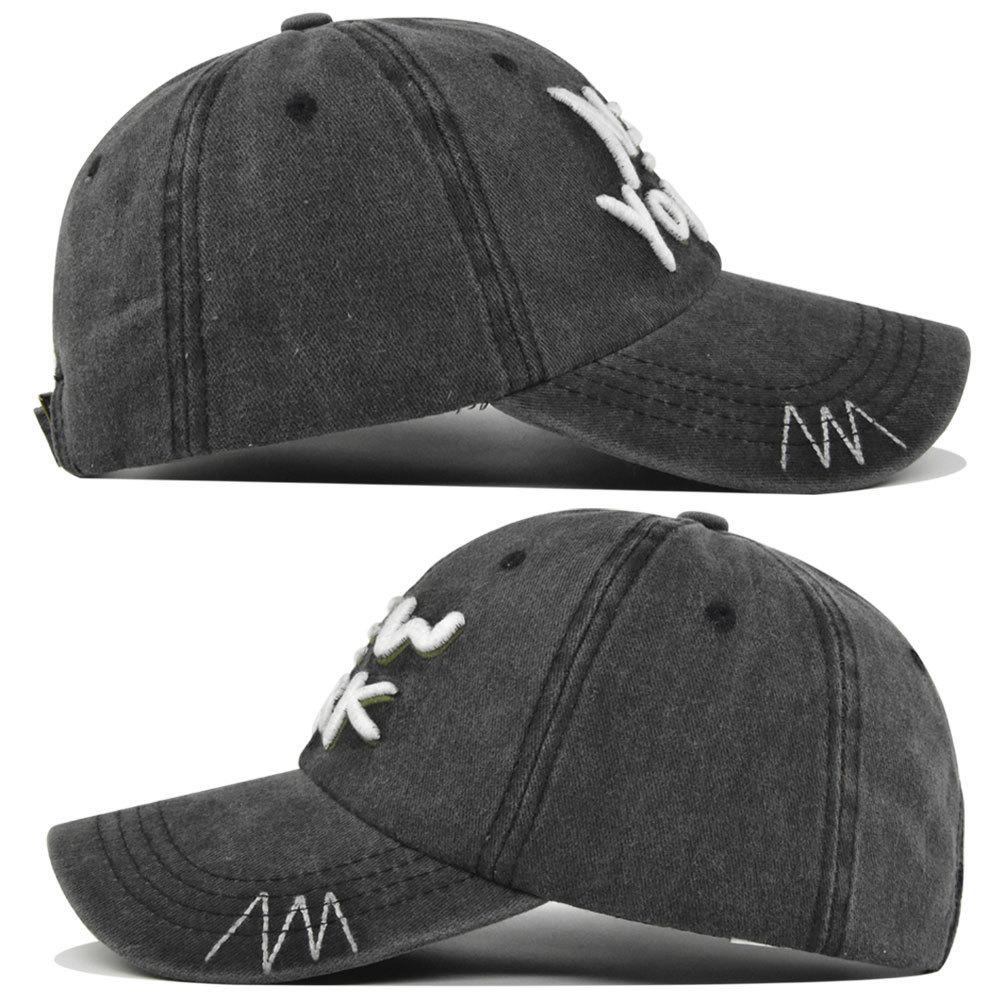 New York Baseball Caps Washed Cotton Hat For Men Women Gorras Snapback Caps Sun Protection Casquette Dad Hat Outdoors Cap