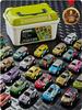 Collector's Edition Storage Bucket: 30 Alloy Pull-Back Racing Cars Tin Set