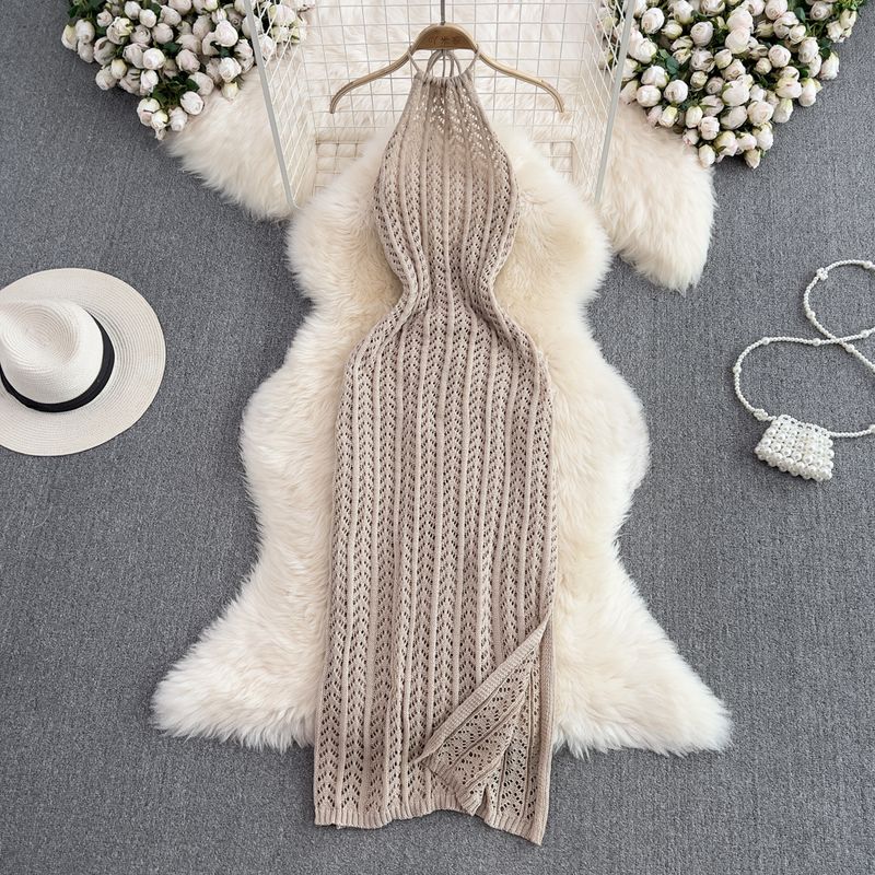 

Жилет Юбка Лето Женственный Силм Ажурный Халтер CAMEL All yards