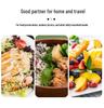 Microwave-Safe Foldable Silicone Lunch Box - High-Temp Resistant, Portable & Fresh-Keeping