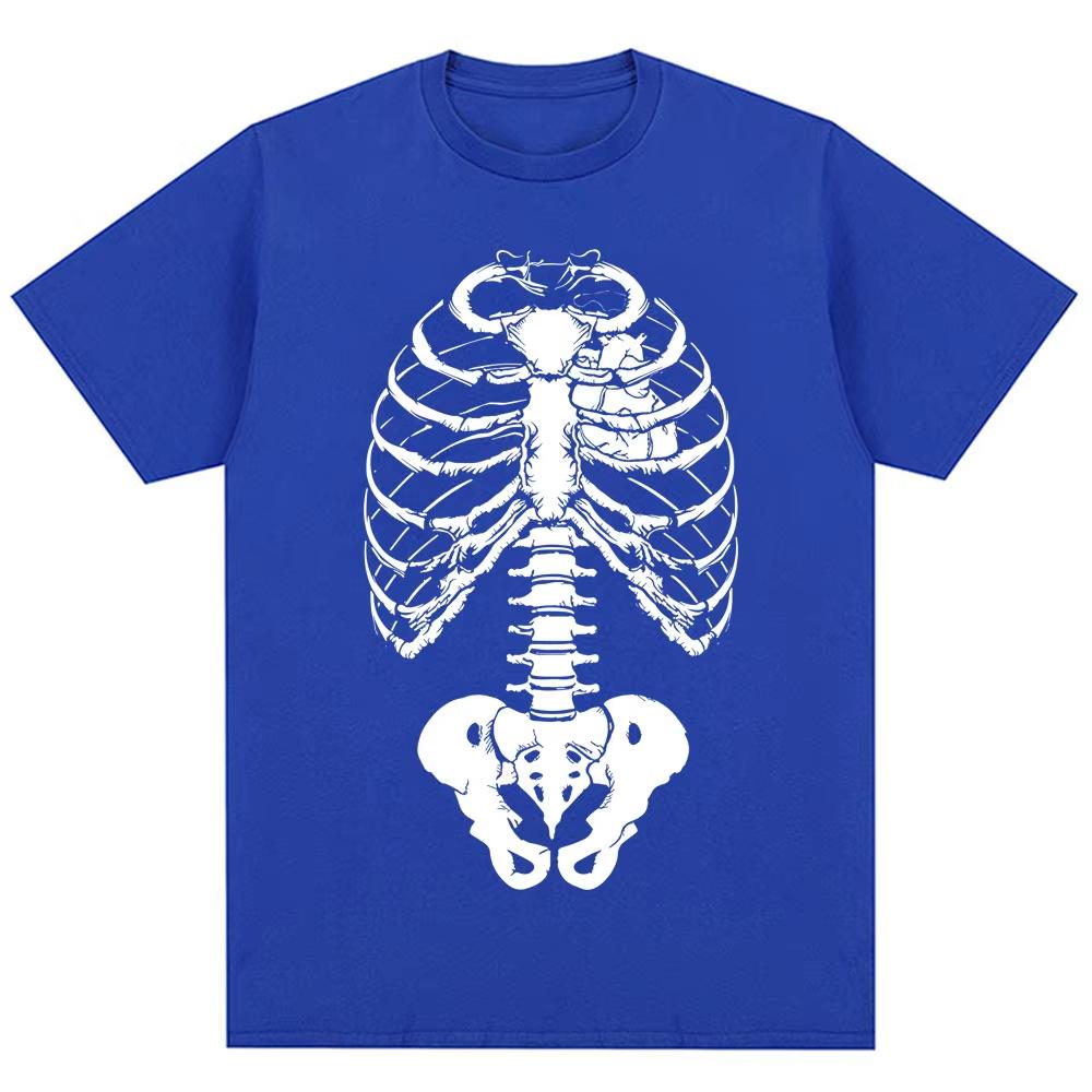 2026 Summer Fashion Trendy Tee Vintage Skeleton Graphic Gothic Punk Print T Shirt Men Women Fashion Harajuku Short Sleeve Y2k Oversized T-shirts