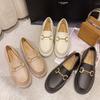 Single Shoes New Spring and Autumn Japanese Thick-soled Muffin Bottom British Style Retro