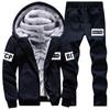 Men's Casual Suit Winter Fleece-Lined Thickened Sports Suit Men's Youth Casual Jacket