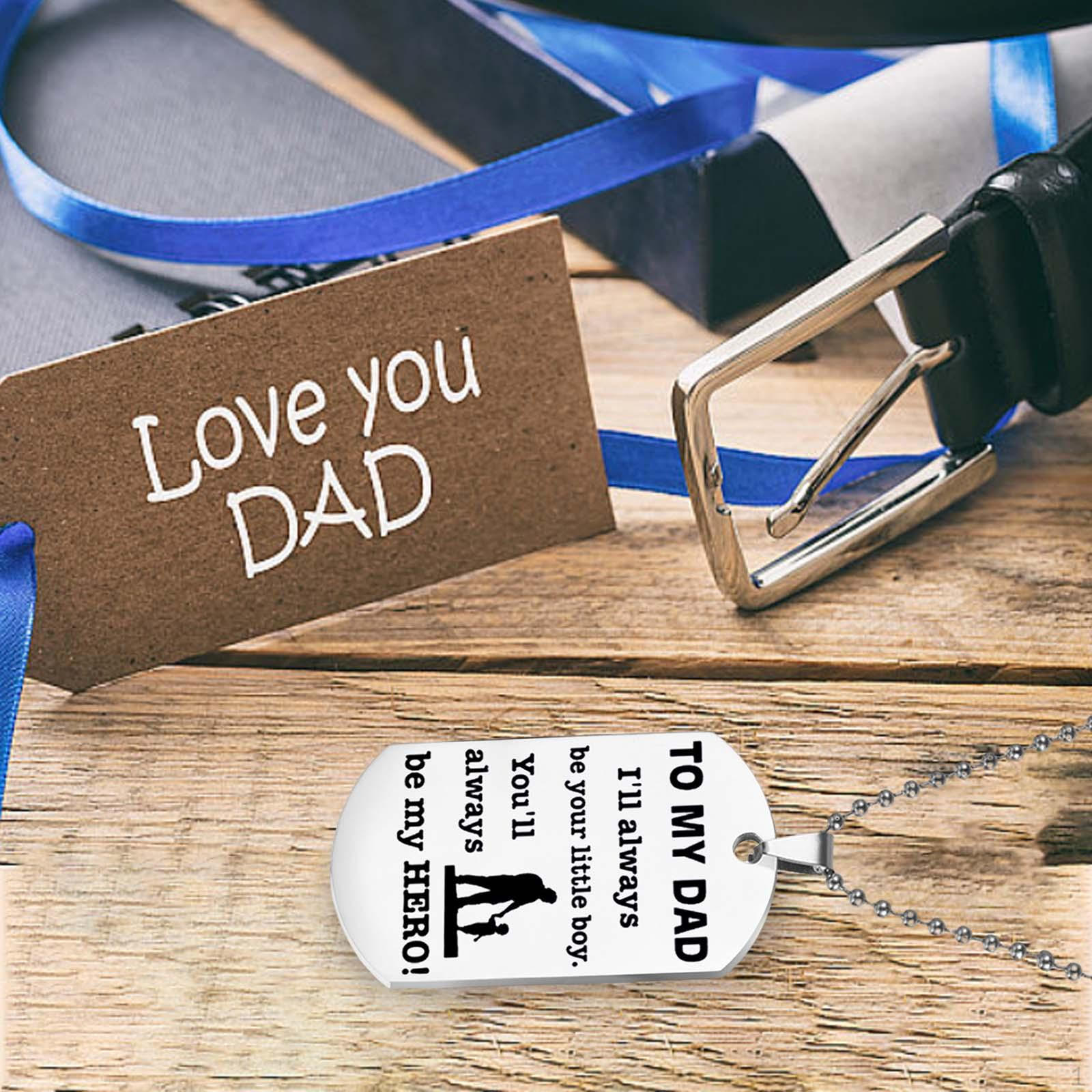 

Ожерелье моему папе от сына, вдумчивый подарок на день отца, кулон из нержавеющей стали