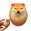 1pc Creative Shibako Dog Egg Squishys Fidget Toy Realistic Egg Shape Desk Decor Shiba Inu Dog & Egg PU Slow Rebound Sensory Toys