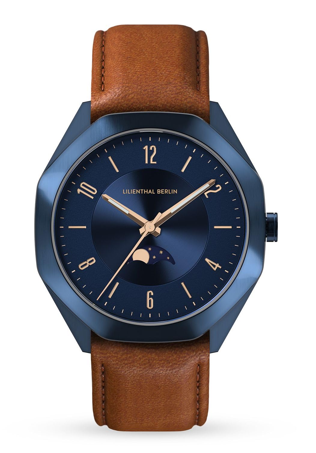 

Watch Moon Phase Made in Germany Brown [Lillianthal Berlin] OM1-005-CB044EB Men s синій
