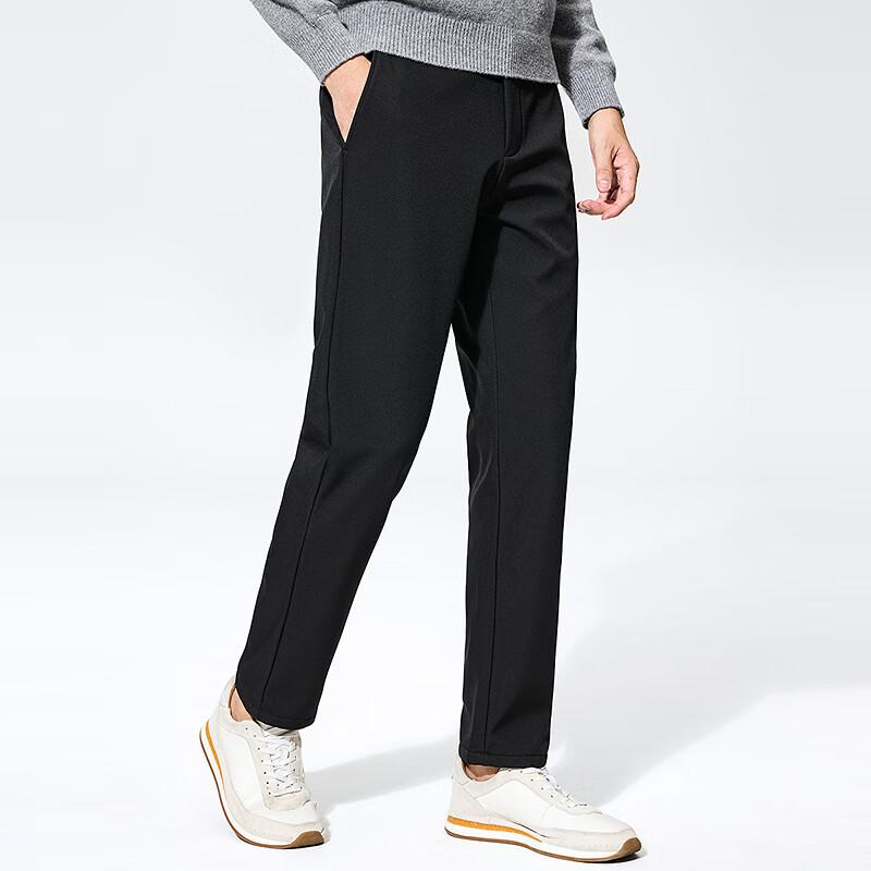Men's Fleece Lined Straight-Leg Casual Pants