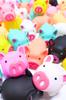 Kanatora Colorful Pigs [Set of 50, 8 Colors] Bath Toys with Sounds, Water Play, Scooping Dolls, Festival Prizes