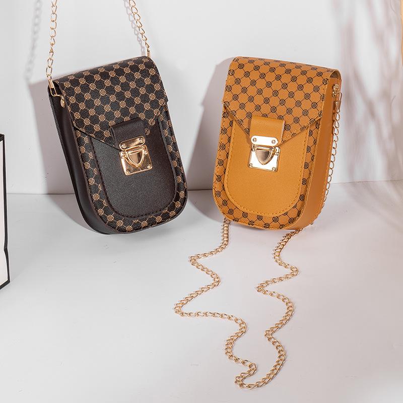 2022 Polka Dot Floral Phone Crossbody Bag - Women's Fashion Chain Bag