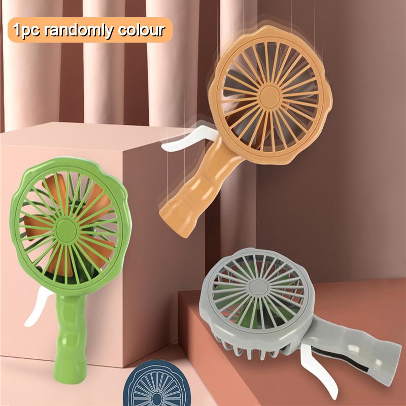 Bærbar Håndholdt Vifte Håndtrykksvifte Mini Bærbar Vifte Uten Batteri Husholdnings Søt Vifte Kjøling Holdt Vifte