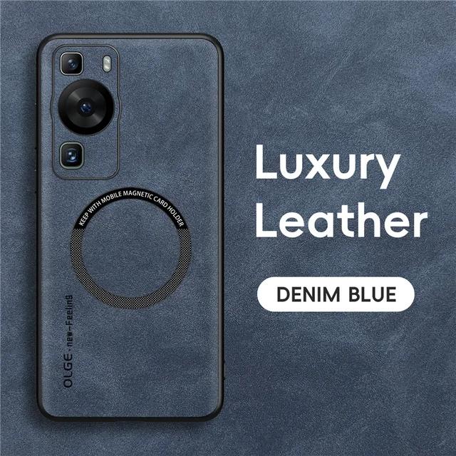 

Sheepskin Magnetic Leather Case For Huawei P60 P50 P40 Pro Nova 12 11 10 9 Pro SE For Magsafe Case For Mate 60 50 40 Pro Plus 5G For Huawei P40