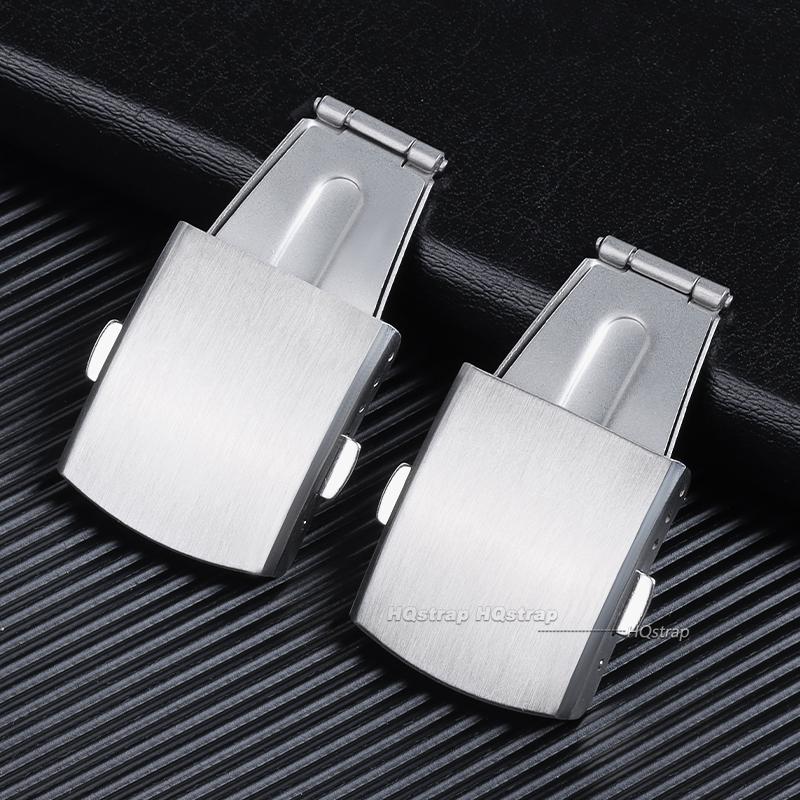 Chiusura per Orologio Fibbia Pieghevole Acciaio Inossidabile 16mm 18mm 20mm 22mm Pieghevole Sicurezza Doppio Pulsante a Pressione Chiusura per Orologio Accessori Cinturino