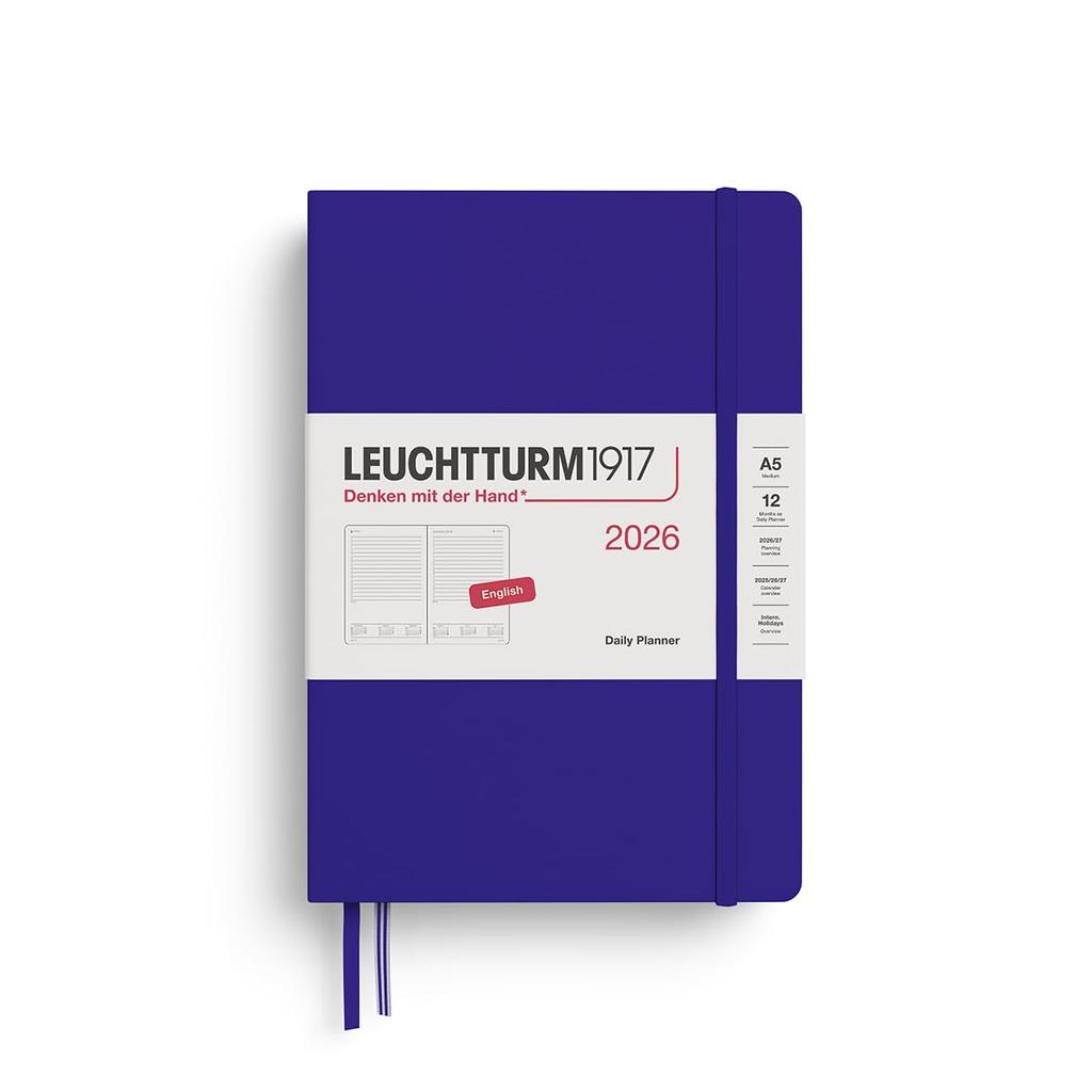 Leuchtturm 2026 January Daily Officially Imported Planner, Start, A5, Ink, 372777,