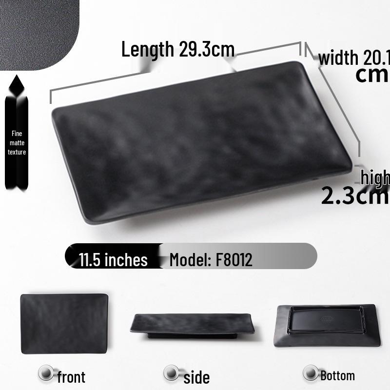 A5 Melamine Rectangular BBQ & Hot Pot Side Dish Plate