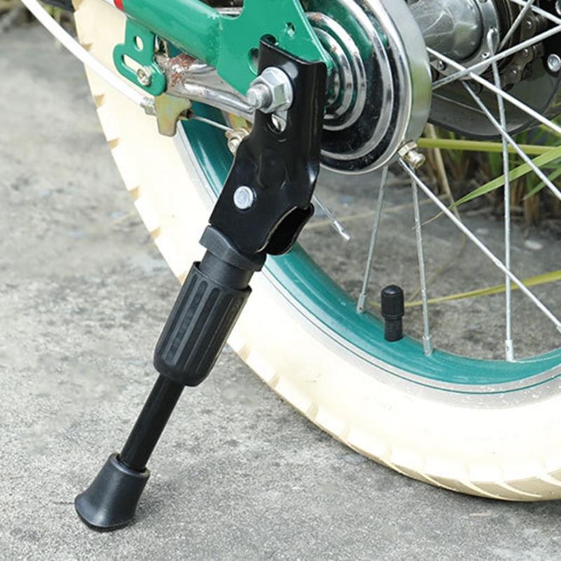 Bike Kickstand Kids Adjustable Rear Side Bicycles Stand Kickstand for 12In/14In/16In/18In/20In Mountain Bike Kick Stand