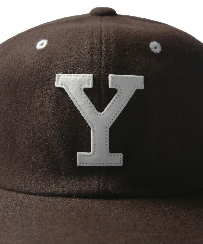 YALE Wool Leather Strap Cap_Dark Brown