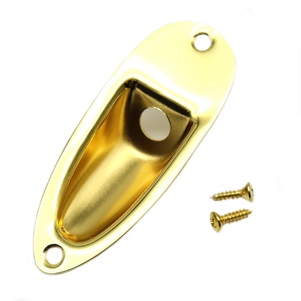 1pcs Boat-Shaped Guitar Jack Cover Plate Guitar Bass Jack Cover Jack Plate for ST SQ Electric Guitar 5 Coloer