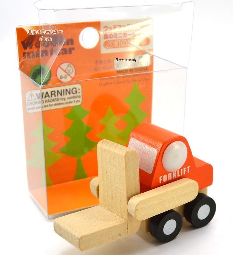 Japanese Mini Wooden Car Set: Educational Children's 1st & 2nd Gen Models