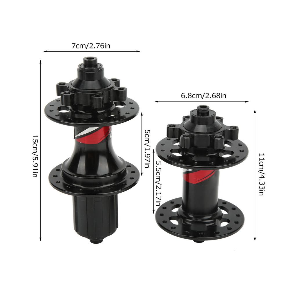 32 Hole 6 Pawls   Disc Brake Hub with Quick Release Skewer Aluminum Alloy for Mountain Bike