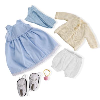 BlissfulPixie Handmade Waldorf Doll Clothes 30cm Outfit Set In a Lovely Box - Girl's Christmas Birthday Gift - Florke Clothing Accessories