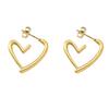 European and American stainless steel earrings, high-end stud earrings, fashion trend, versatile irregular retro earrings