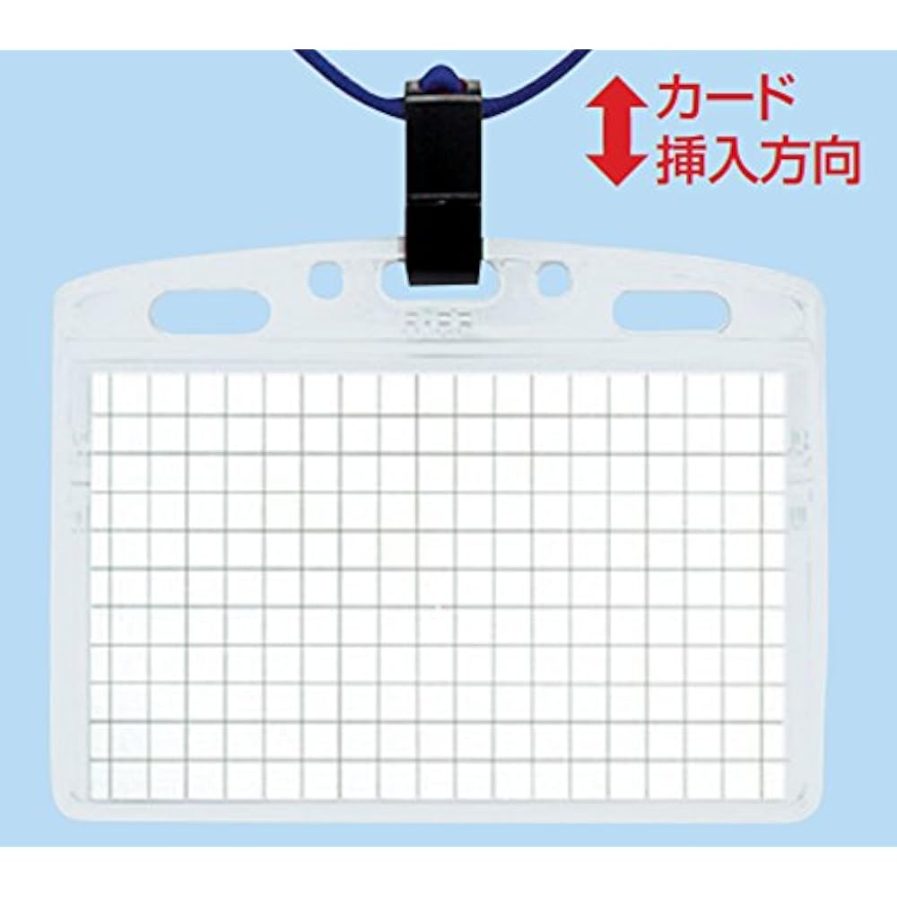 Kokuyo Hanging Name Tag Soft Case Red 10 Pcs Naff-S180-10R