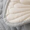 Copridivano in Peluche Spesso Antiscivolo Invernale Cuscino Color Crema Francese Tessuto Morbido Caldo tipo Asciugamano per Soggiorno