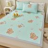 Ice Silk Cool Mat Set - Washable, Soft Three-Piece for Single Dorm Bed, 2026 Design.