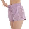 Damen Plus Size Schnelltrocknende Mesh Sport-Yoga-Shorts mit Anti-Exposure und Fake-Zweiteiler-Design