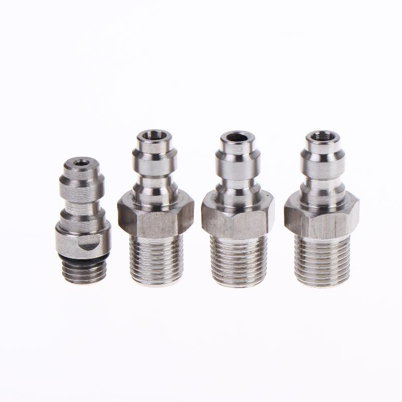 Quick Connect Valve 8mm Male Connector High Pressure Fitting Durable Leakproof Design for Hydraulic Systems