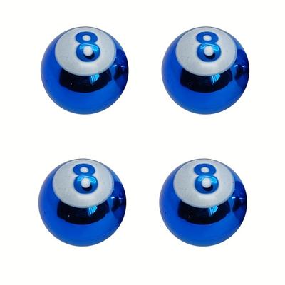 4 Tapones de Válvula con Diseño de Dados Número 8 Estilosos: Protege, Personaliza y Añade Suerte a Tus Ruedas
