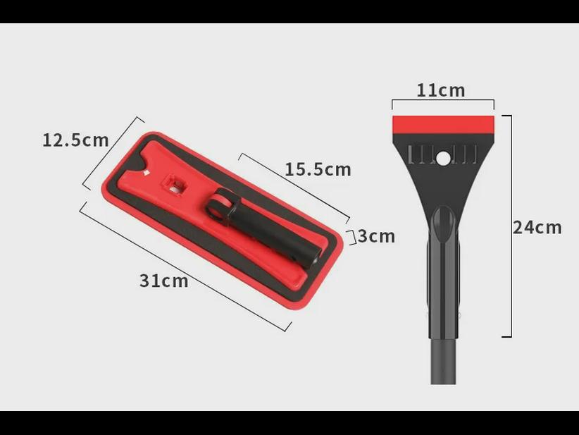 3-in-1 Multifunctional Car Snow Shovel: De-icer, Snow Sweeping, and Removal Tool