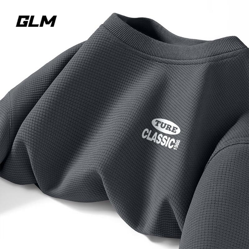 

GLM Japanese Style Waffle Knit Pullover Sweatshirt