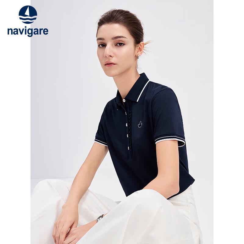 Navigare Women s Casual Short Sleeve Polo Shirt M