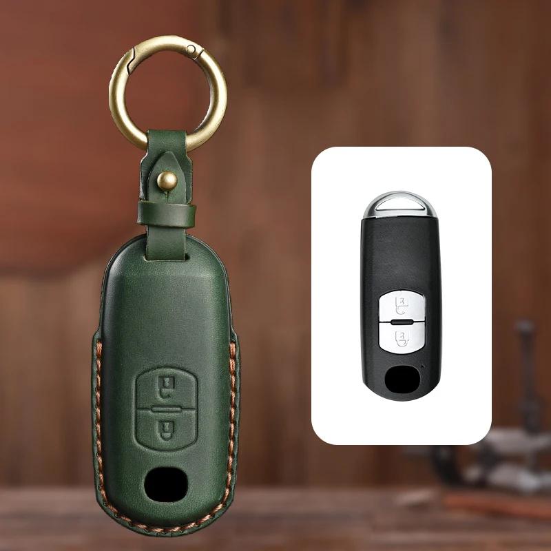 Key Case for Car Genuine Leather Protector For Mazda 2 3 6 Atenza Axela Demio CX-5 CX5 CX-3 CX3 CX7 CX-7 CX-9 CX9 MX5 2 3 Key C