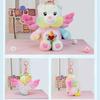 Care Bears Cute Angel Wings 15cm Plush Keychain Stuffed Doll Pendant Kawaii Bag Charm Luggage Accessory Soft Stuffed Animal Key