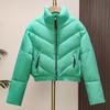 2025 European Down Cotton Jacket Women's Short Maillard Niche Design Puff Winter American Retro Bread Jacket