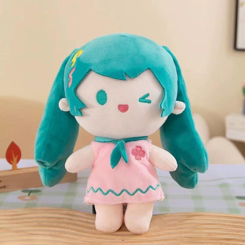 

Хацунэ Мику Кукла Фуфу Подушка-игрушка Кукла Хацунэ Плюшевая игрушка Кукла Украшение Подарок на день рождения 30cm