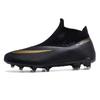 Big Size 49 48 Slip On Soccer Shoes Unisex Long Spike AG/TF Artificial Football Shoes Indoor Anti-slip Training Sport Boots
