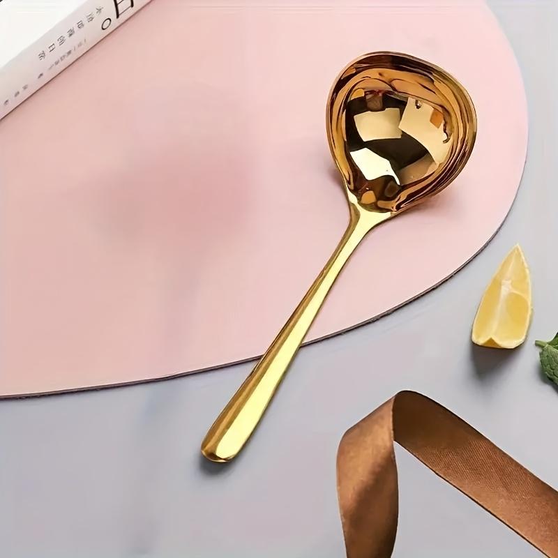 Durable Stainless Steel Soup Spoon with Long Handle - Thickened Large Serving Spoon for Adults,Ideal for Home & Restaurant Use