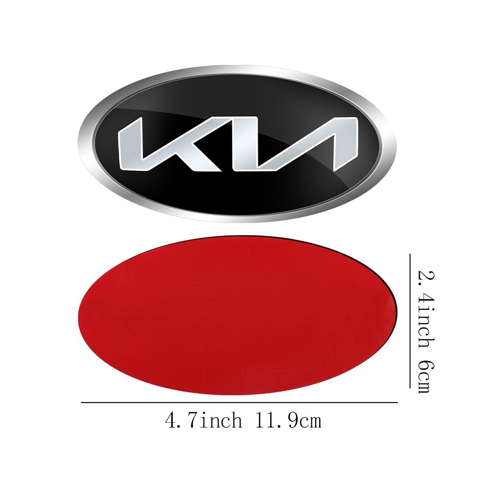 1 Stück Auto Frontklappe Emblem Heckklappe Abzeichen Aufkleber für Kia Rio Picanto Sportage Niro Morning Ceed Optima Seltos Sorento Cerato