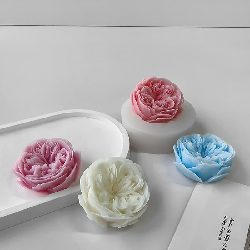 DIY Bastelformen 3D Silikonformen DIY Projektformen Rosenblütenform Kerzenformen Perfekt für Geburtstage und Hochzeiten