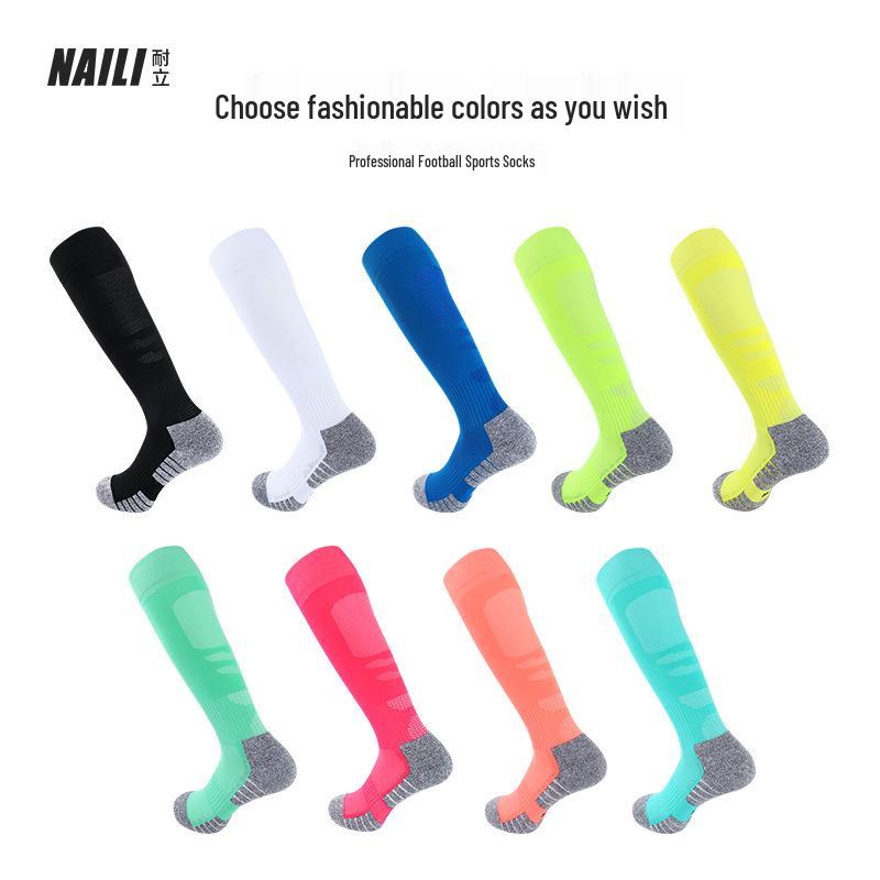 Long Over-the-Knee Non-Slip Sweat-Absorbent Football Training Socks for Teens