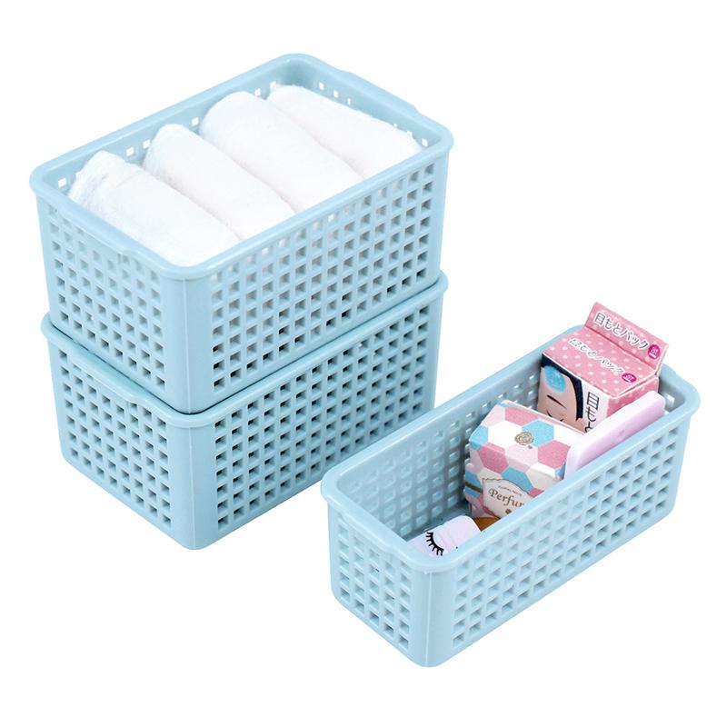 1:12 1:6 Dollhouse Miniature Storage basket desktop storage basket plastic kitchen sundries storage box Doll House necessities
