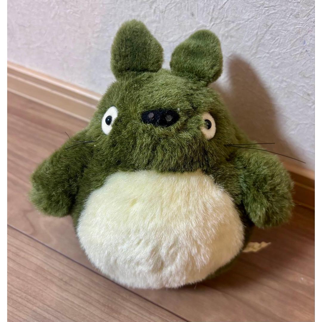 [Rare] My Neighbor Totoro Plush Toy Green Sun Arrow Retro Tokuma