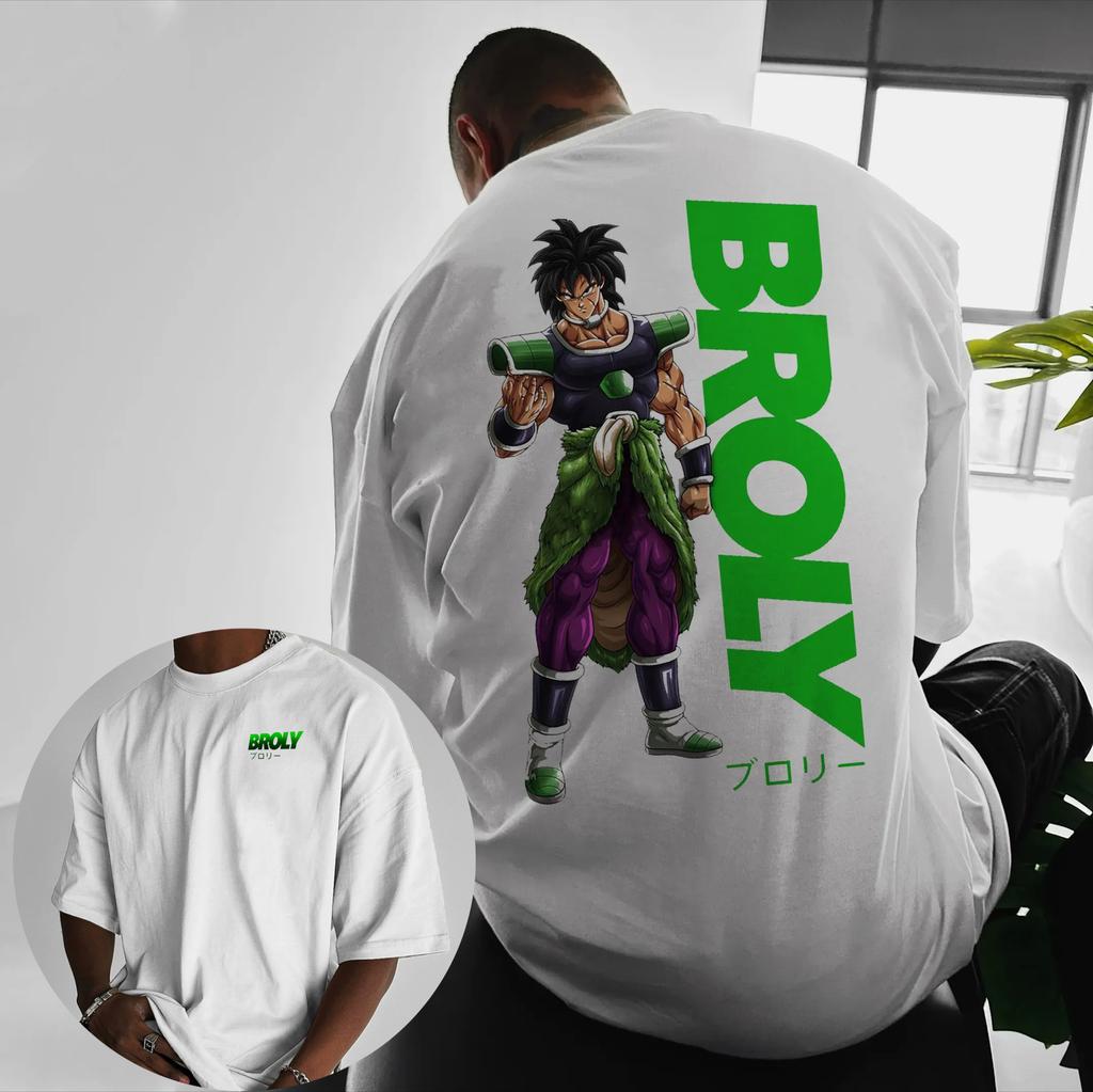 New Dragon Ball Anime Goku Roundneck Shortsleeved 2026 Summer American Mens Loose and Breathable Sports Cotton Tshirt