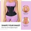 Waist Trainer for Women Latex Underbust Waist Corsets Cincher Plus Size Workout Girdle Body Shaper Zipper