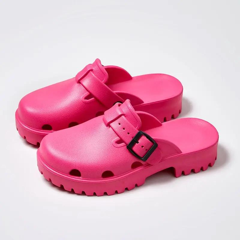 Fashion With Heel Shoes Indoor Women's Slippers and Ladies Sandals On Sale Chic Elegant Vip Slides Non Slip Cheap Liquidation Shoe Eva