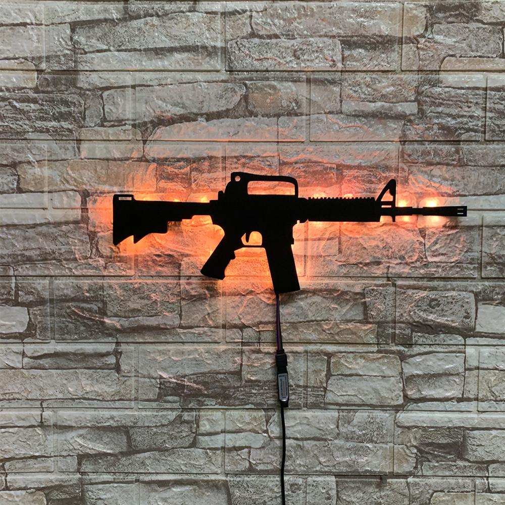 

ZK50 Современный военный вентилятор Светодиодный настенный светильник Фоновая стена Светящийся с изменяющимся цветом USB Ночник Пульт дистанционного управления USB-кабель 2 метра USB plug